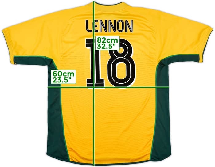 2002-03 Celtic Away Shirt Lennon #18 - 9/10 - (XL)