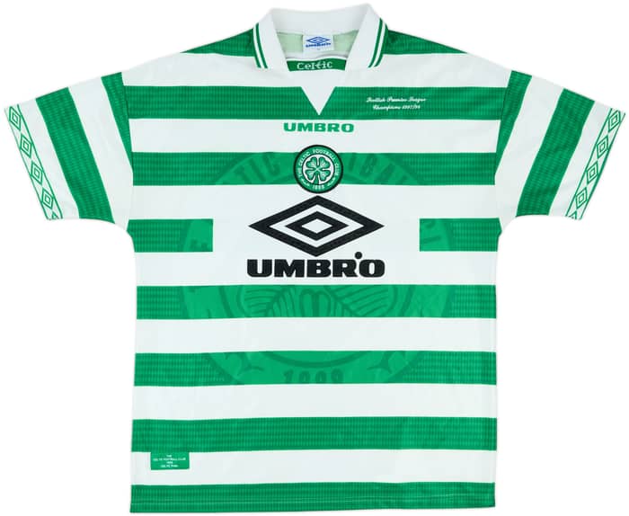 1997-99 Celtic Home Shirt - 8/10 - (XL)