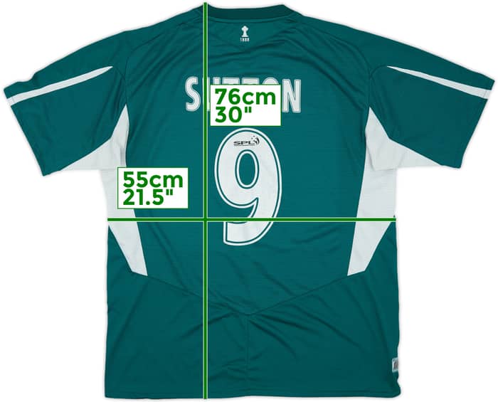 2004-05 Celtic Away Shirt Sutton #9 - 6/10 - (XL)