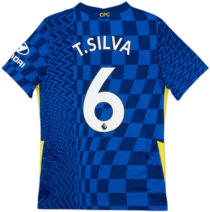 2021-22 Chelsea Home Shirt T.Silva #6 - 9/10 - (S)