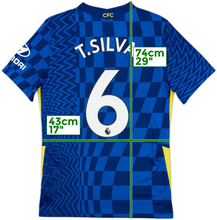 2021-22 Chelsea Home Shirt T.Silva #6 - 9/10 - (S)
