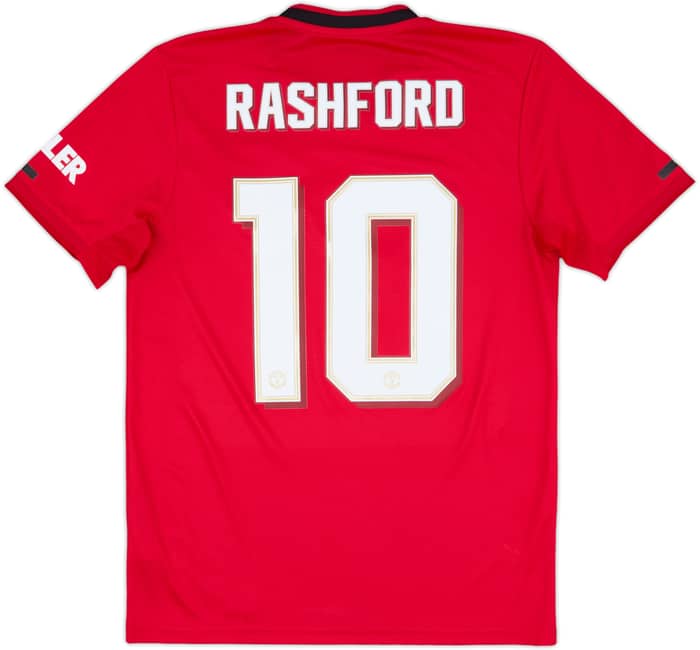 2019-20 Manchester United Home Shirt Rashford #10 - 9/10 - (M)