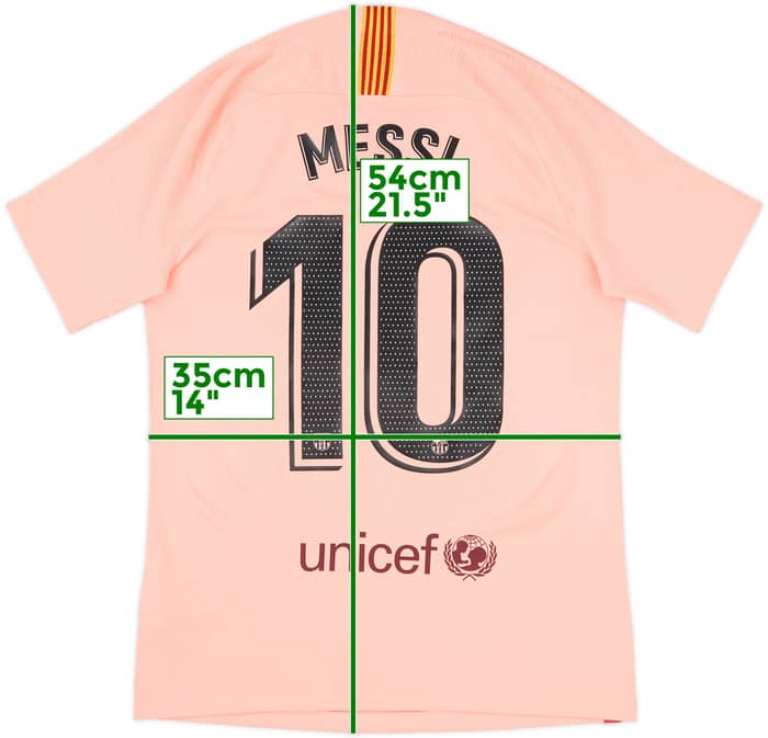 2018-19 Barcelona Authentic Third Shirt Messi #10 - 8/10 - (M)