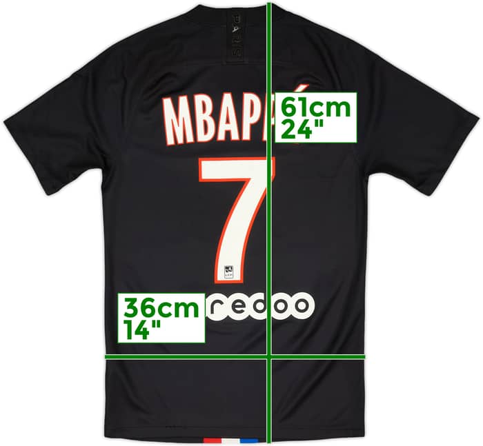 2019-20 Paris Saint-Germain Fourth Shirt Mbappe #7 - 8/10 - (XS)