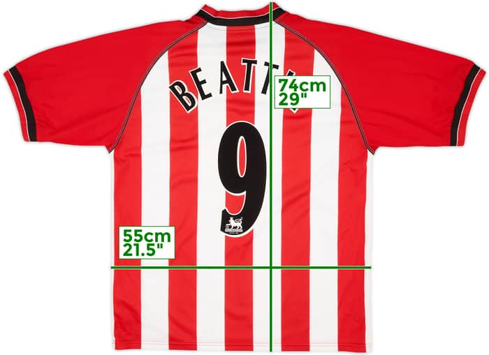2003-05 Southampton Home Shirt Beattie #9 - 7/10 - (L)