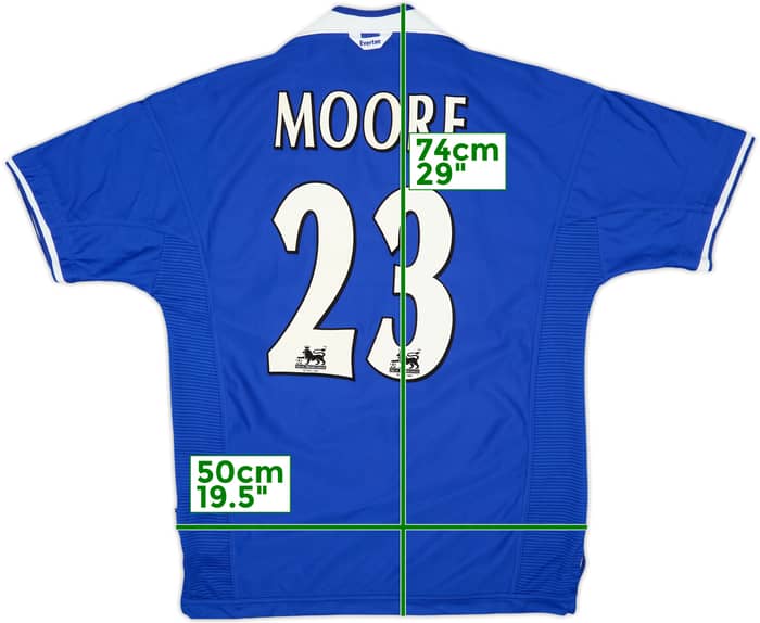 1999-00 Everton Home Shirt Moore #23 - 9/10 - (L)