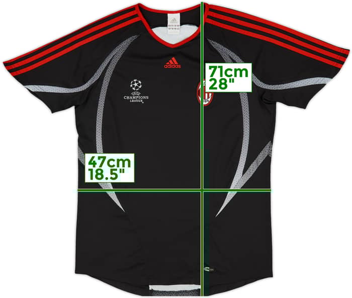 2006-07 AC Milan adidas Champions League Training Shirt - 9/10 - (L)