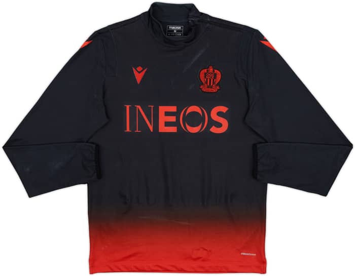 2020-21 OGC Nice Macron 1/4 Zip Drill Top - 6/10 - (M)