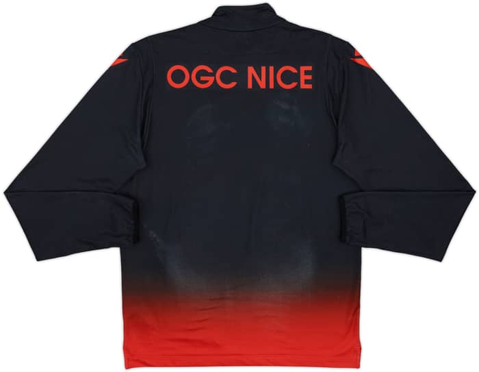 2020-21 OGC Nice Macron 1/4 Zip Drill Top - 6/10 - (M)