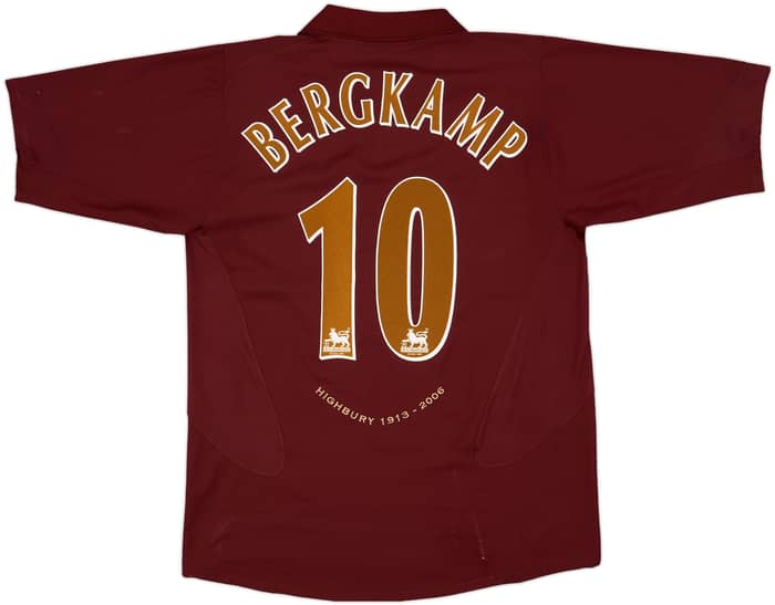 2005-06 Arsenal Home Shirt Bergkamp #10 - 7/10 - (L)
