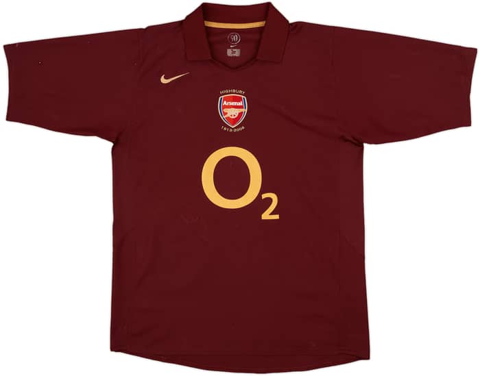 2005-06 Arsenal Home Shirt Bergkamp #10 - 7/10 - (L)