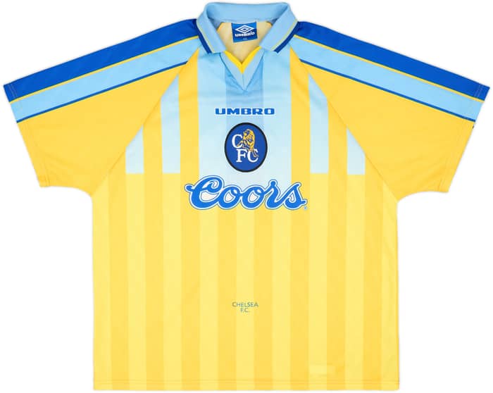 1996-97 Chelsea Away Shirt Zola #25 - 8/10 - (XXL)