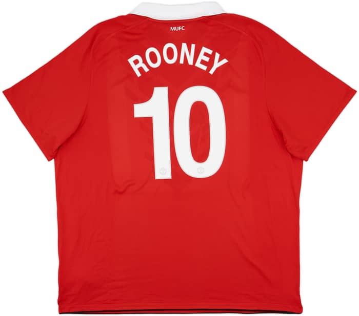 2010-11 Manchester United Home Shirt Rooney #10 - 10/10 - (3XL)