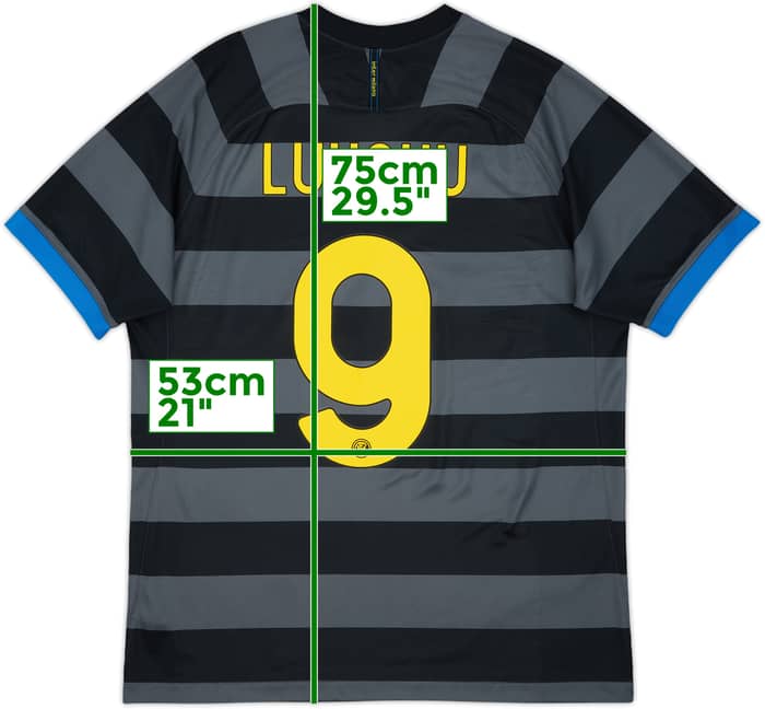 2020-21 Inter Milan Third Shirt Lukaku #9 - 9/10 - (L)