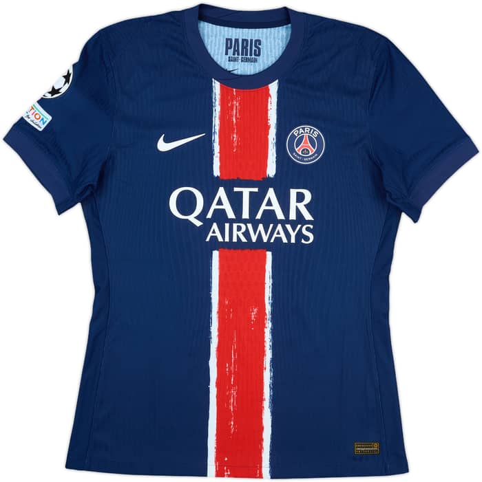 2024-25 Paris Saint-Germain Match Issue Champions League Home Shirt Barcola #29