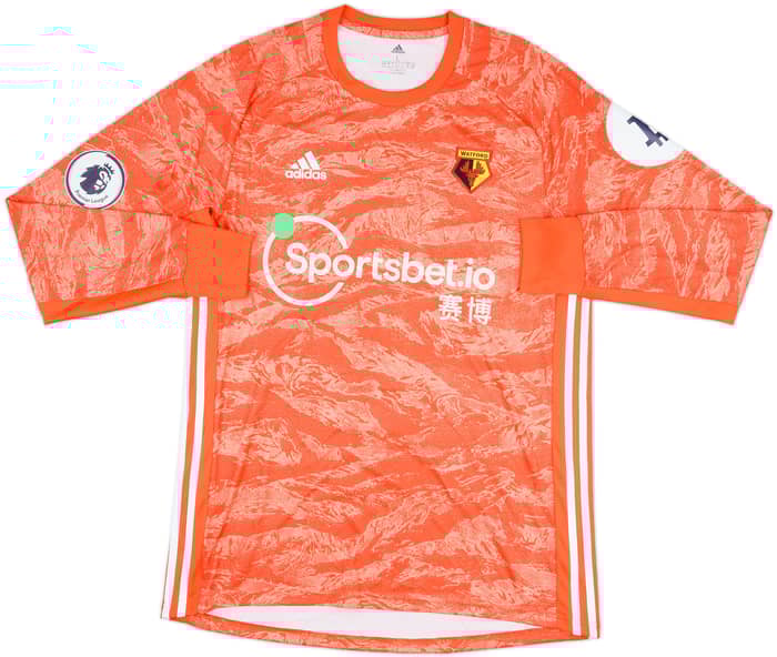 2019-20 Watford Match Issue Signed GK Shirt Foster #26