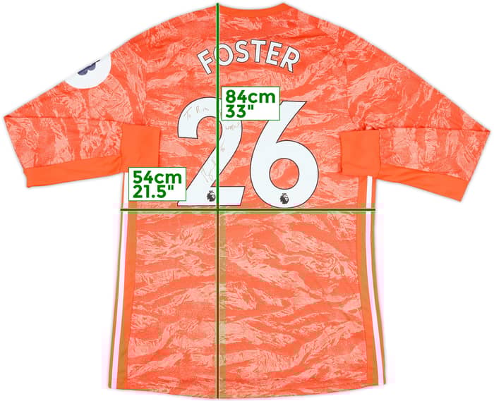 2019-20 Watford Match Issue Signed GK Shirt Foster #26
