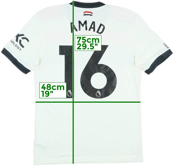 2024-25 Manchester United Match Issue Third Shirt Amad #16