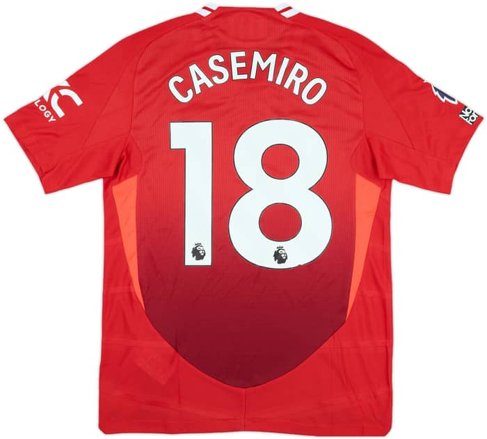 2024-25 Manchester United Match Issue Home Shirt Casemiro #18