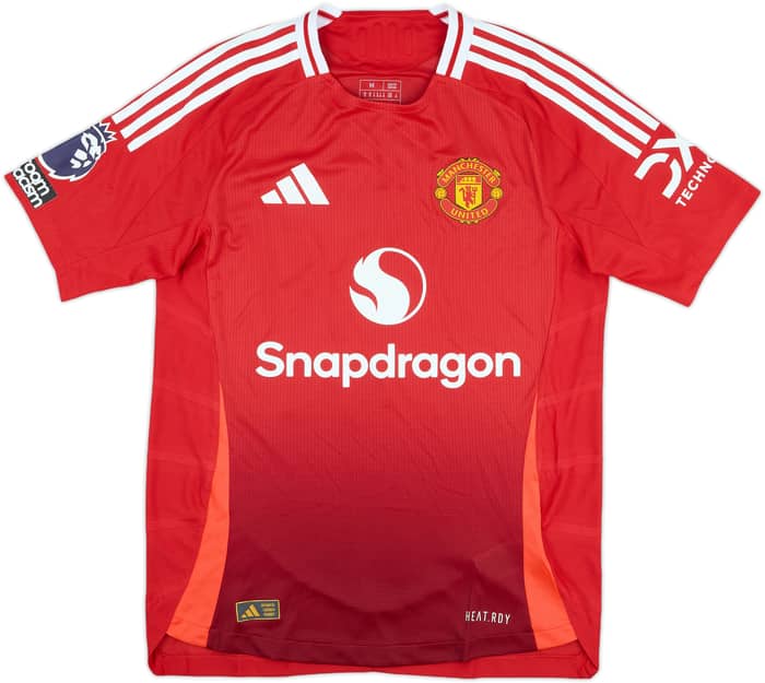 2024-25 Manchester United Match Issue Home Shirt Casemiro #18