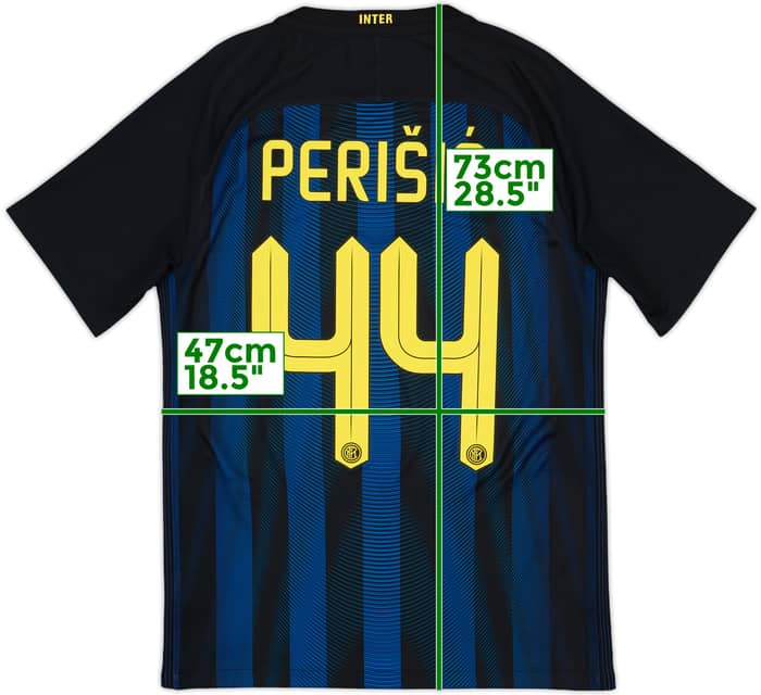 2016-17 Inter Milan Home Shirt Perisic #44 - 8/10 - (S)