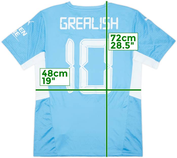 2021-22 Manchester City Home Shirt Grealish #10 - 10/10 - (M)