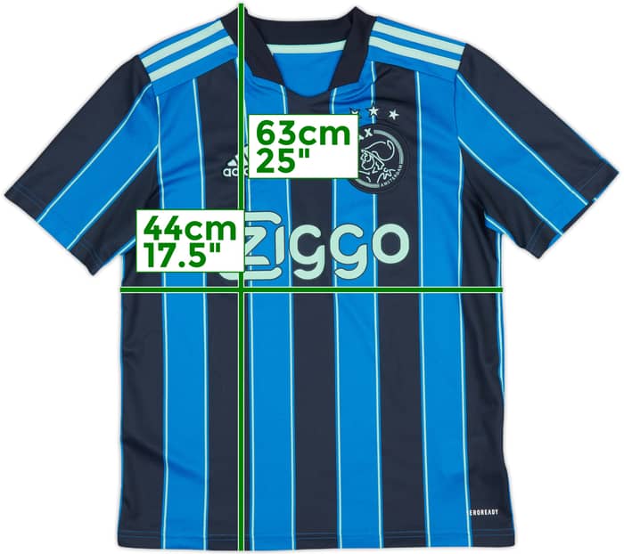2021-22 Ajax Away Shirt - 8/10 - (L.Boys)