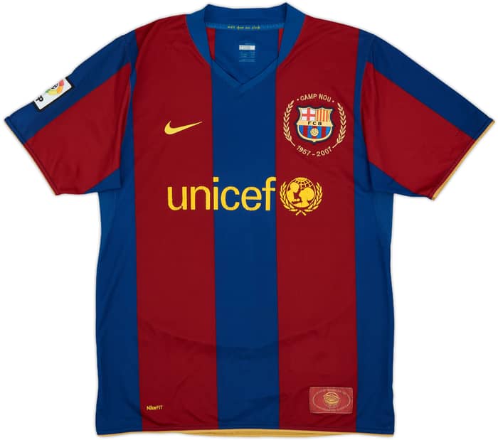 2007-08 Barcelona Home Shirt - 5/10 - (M)