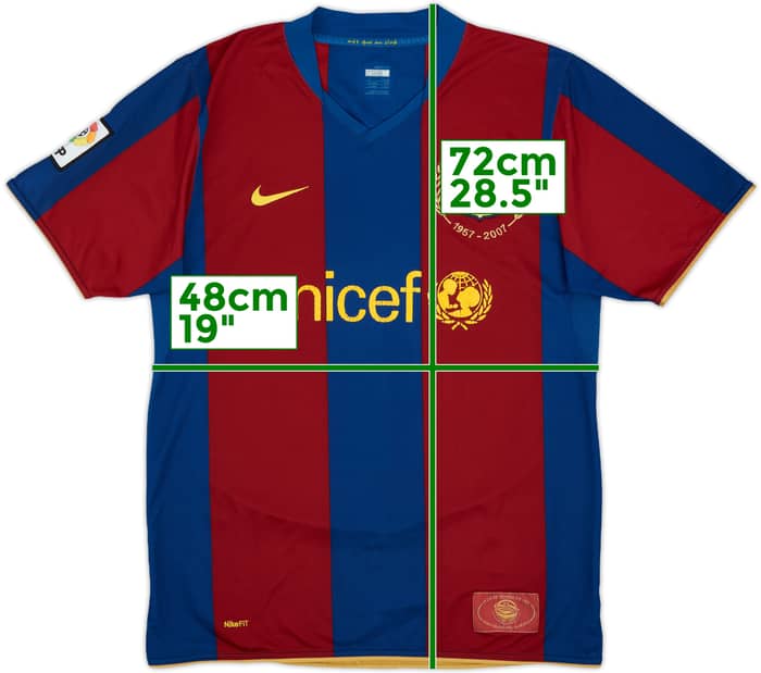 2007-08 Barcelona Home Shirt - 5/10 - (M)