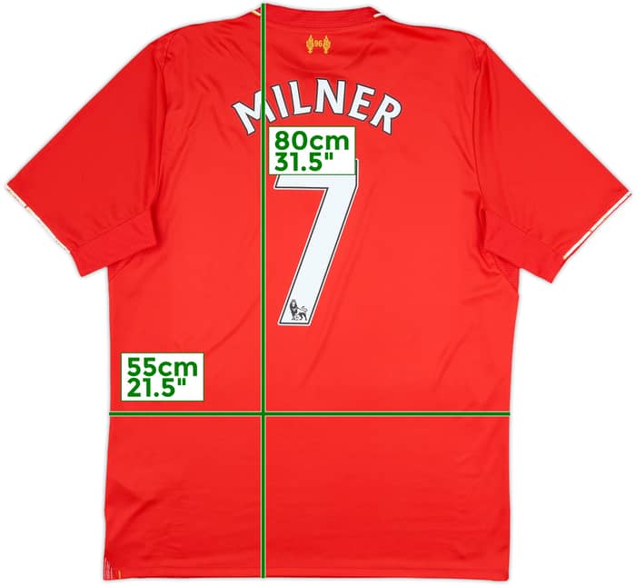 2015-16 Liverpool Home Shirt Milner #7 - 9/10 - (L)