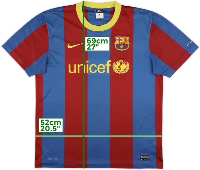 2010-11 Barcelona Basic Home Shirt - 6/10 - (L)
