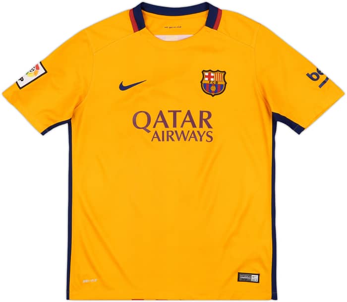 2015-16 Barcelona Away Shirt Keizser #7 - 7/10 - (XL.Boys)