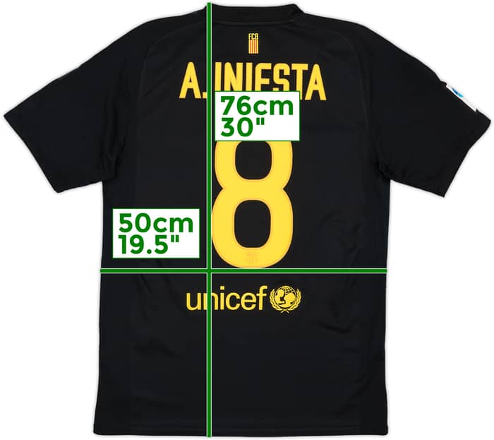 2011-12 Barcelona Away Shirt A.Iniesta #8 - 10/10 - (M)