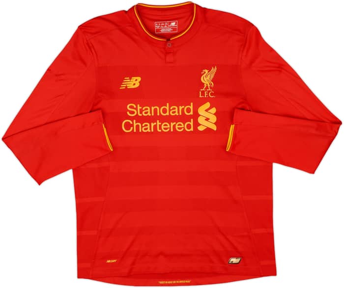 2016-17 Liverpool Home L/S Shirt Firmino #11 - 6/10 - (L)