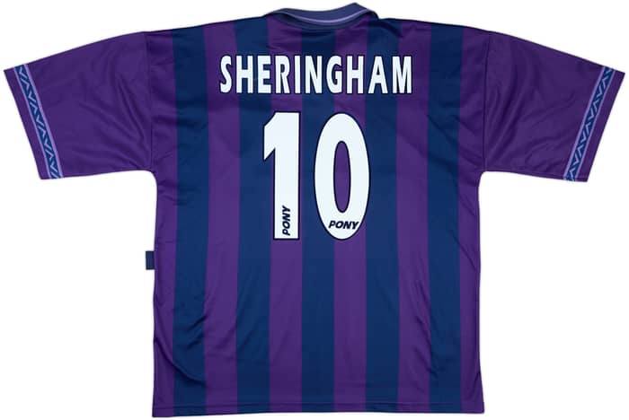 1995-97 Tottenham Away Shirt Sheringham #10 - 8/10 - (XL)