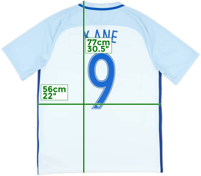 2016-17 England Home Shirt Kane #9 - 8/10 - (L)