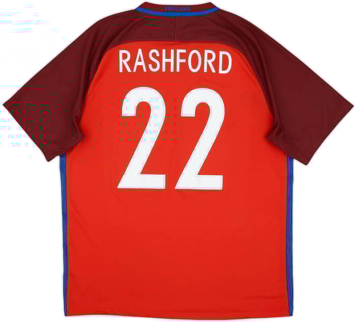 2016-17 England Away Shirt Rashford #22 - 9/10 - (XL)