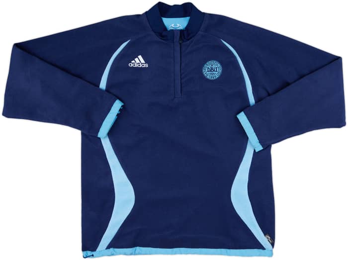 2006-08 Denmark adidas Reversible Fleece 1/4 Zip Top - 8/10 - (L)