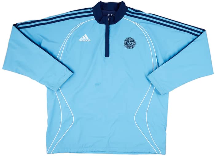 2006-08 Denmark adidas Reversible Fleece 1/4 Zip Top - 8/10 - (L)
