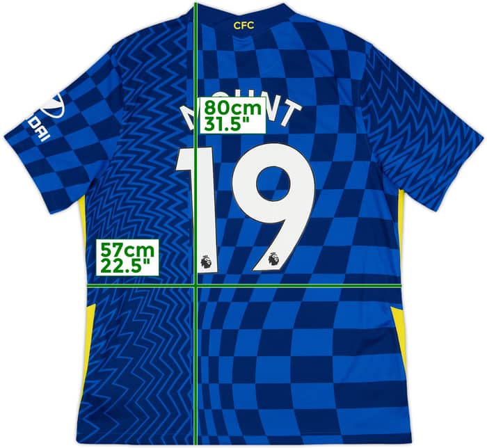 MOUNT #19 CHELSEA JERSEY HOME FOOTBALL SOCCER SHIRT 2021