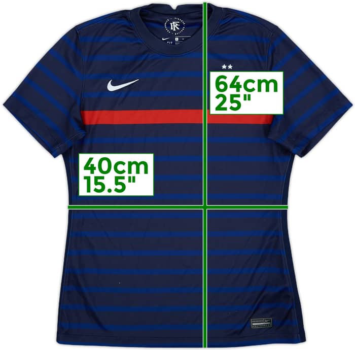 2020-21 France Home Shirt - 9/10 - (Women's M)