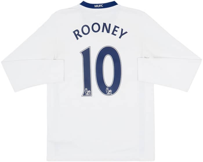 2008-10 Manchester United Away L/S Shirt Rooney #10 - 7/10 - (S)