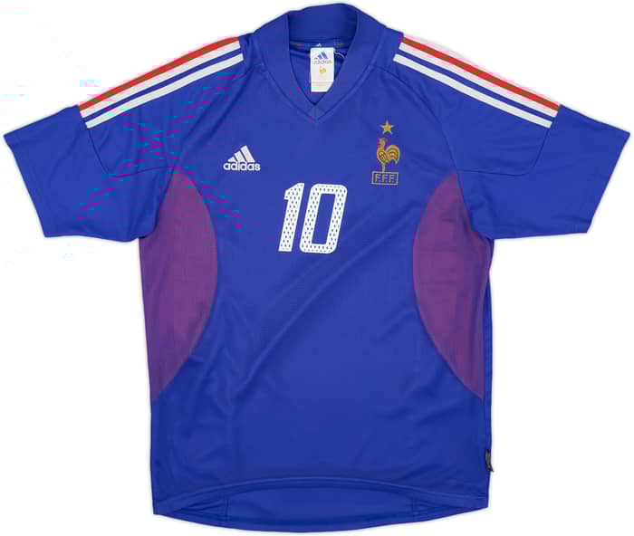 2002-04 France Home Shirt Zidane #10 - 8/10 - (M)