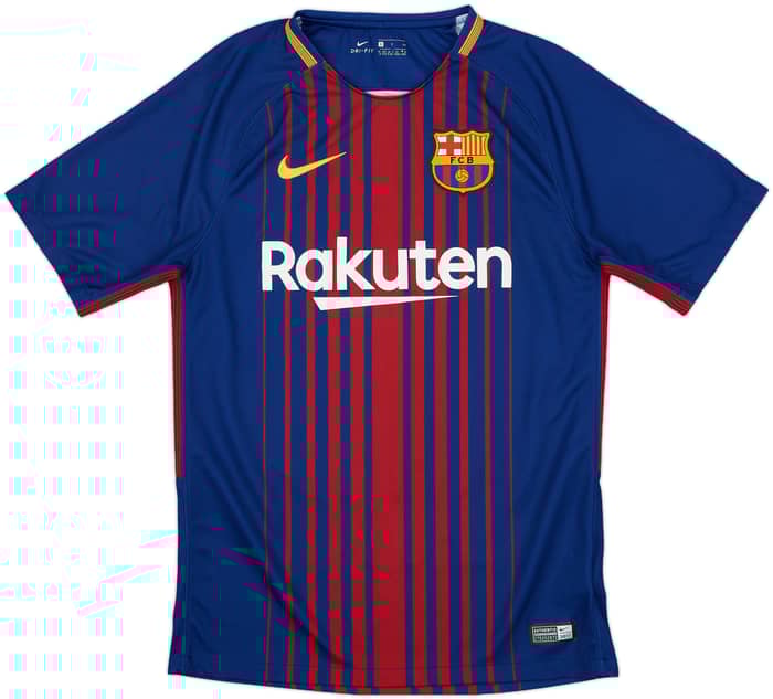 2017-18 Barcelona Home Shirt Messi #10 - 9/10 - (S)