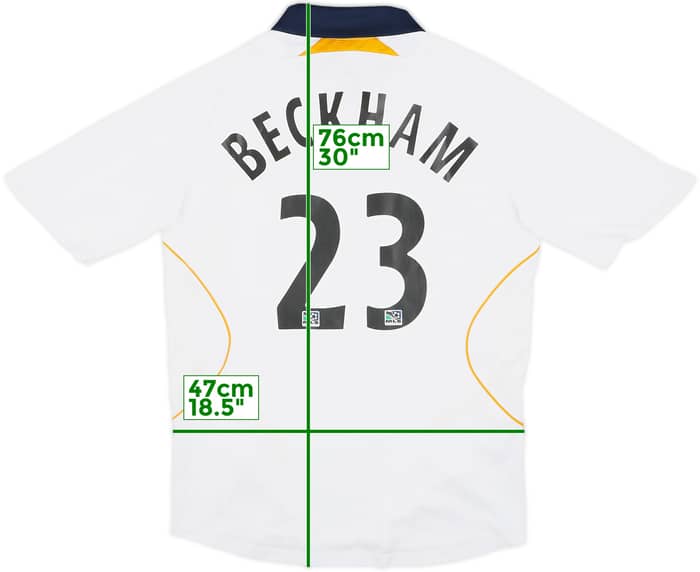 2007-08 LA Galaxy Home Shirt Beckham #23 - 7/10 - (M)