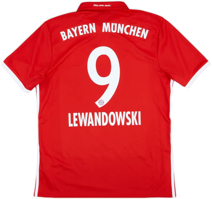 2016-17 Bayern Munich Home Shirt Lewandowski #9 - 6/10 - (M)