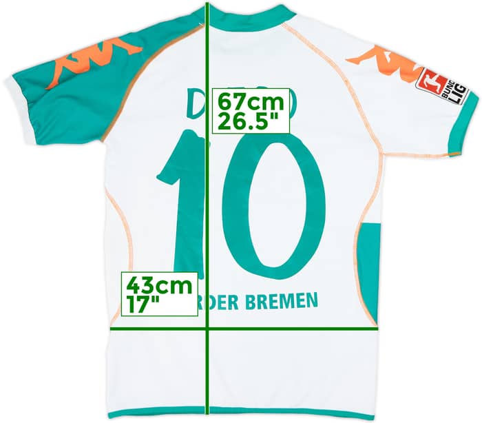 2006-07 Werder Bremen Home Shirt Diego #10 - 7/10 - (S)