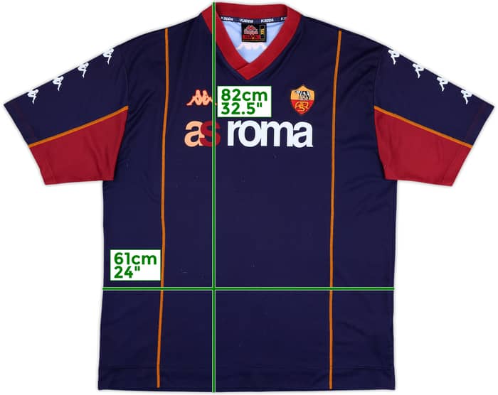 2000-01 Roma Kappa Training Shirt - 7/10 - (XXL)