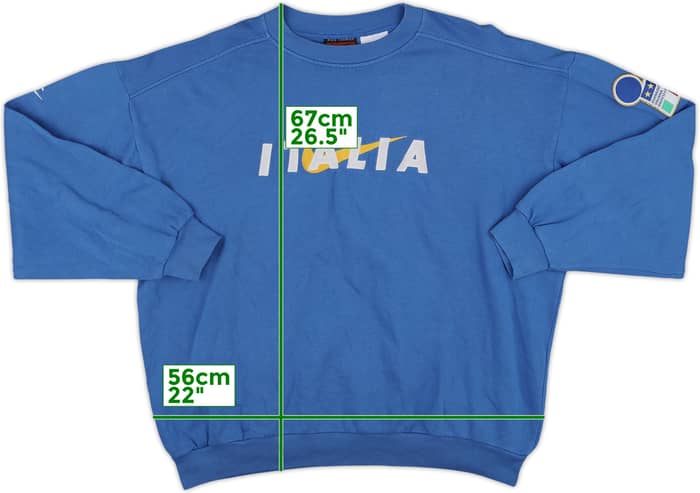 1995-96 Italy Nike Sweat Top - 8/10 - (L)