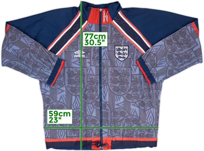 1994-96 England Umbro Track Jacket - 6/10 - (M)